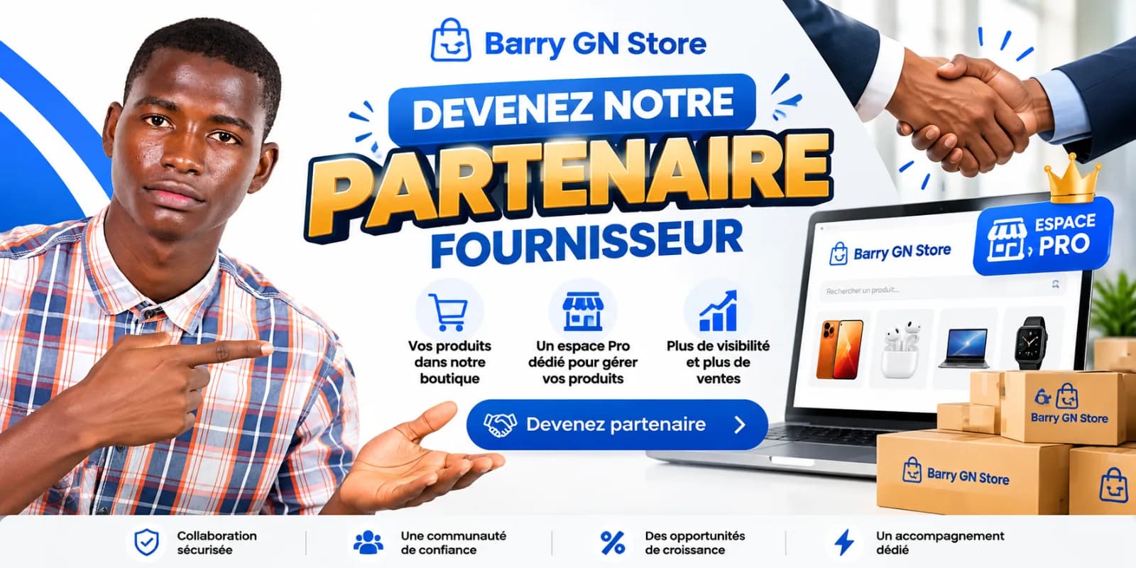Devenez notre Fournisseur